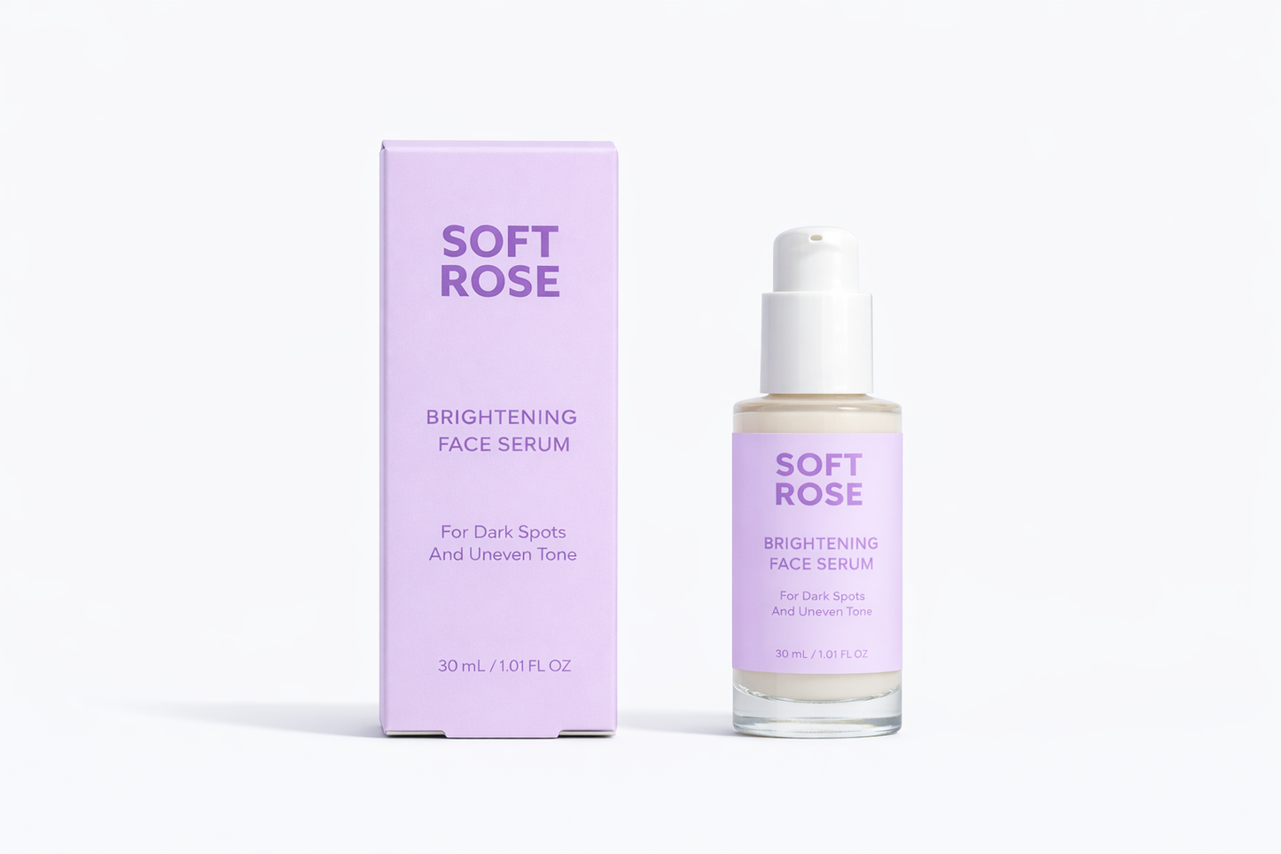 Soft Rose Brightening Face Serum For Dark Spots And Uneven Tone